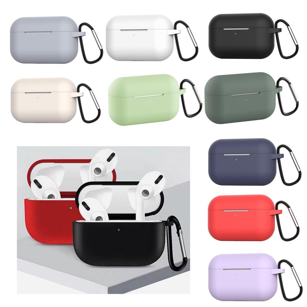 Silicone Protective Case Cover For AirPods Pro Earphone White