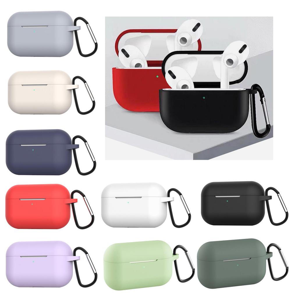 Silicone Protective Case Cover For AirPods Pro Earphone White