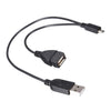 USB Power Y Splitter Micro USB Male to USB Male Female Adapter Cable Cord