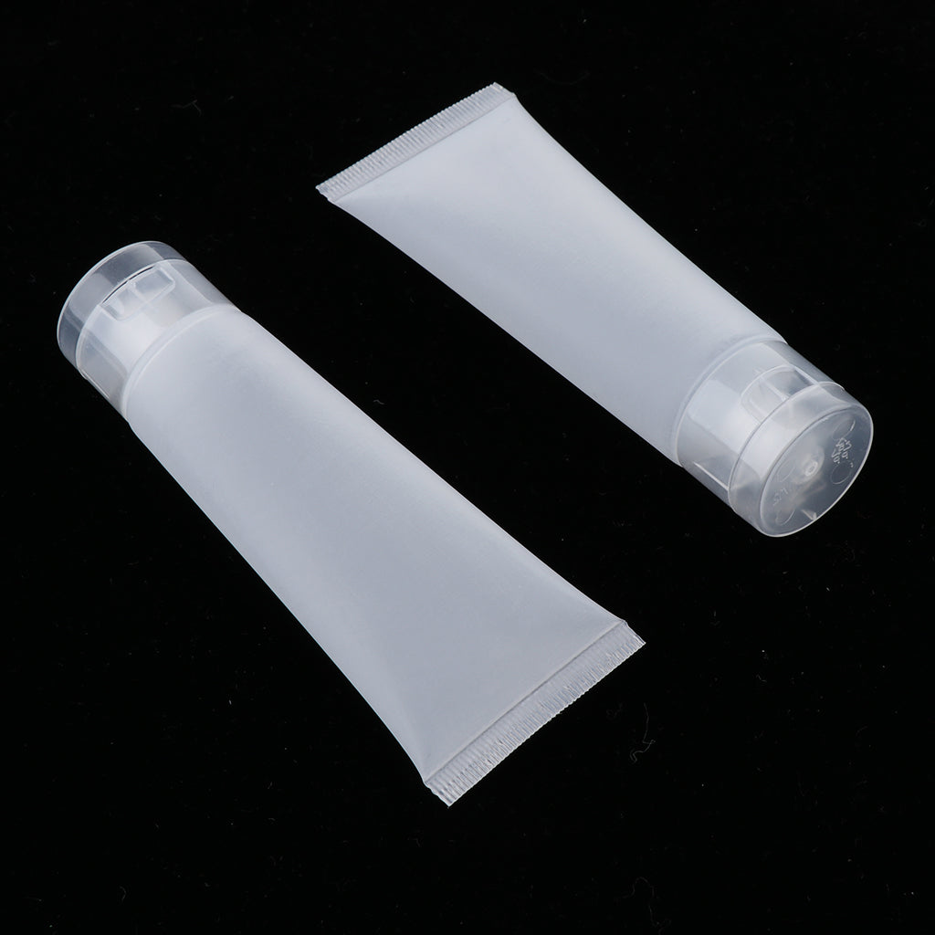 20PCS 50ml Empty Plastic Tubes Bottles for Body Lotion Cream Shampoo Frosted