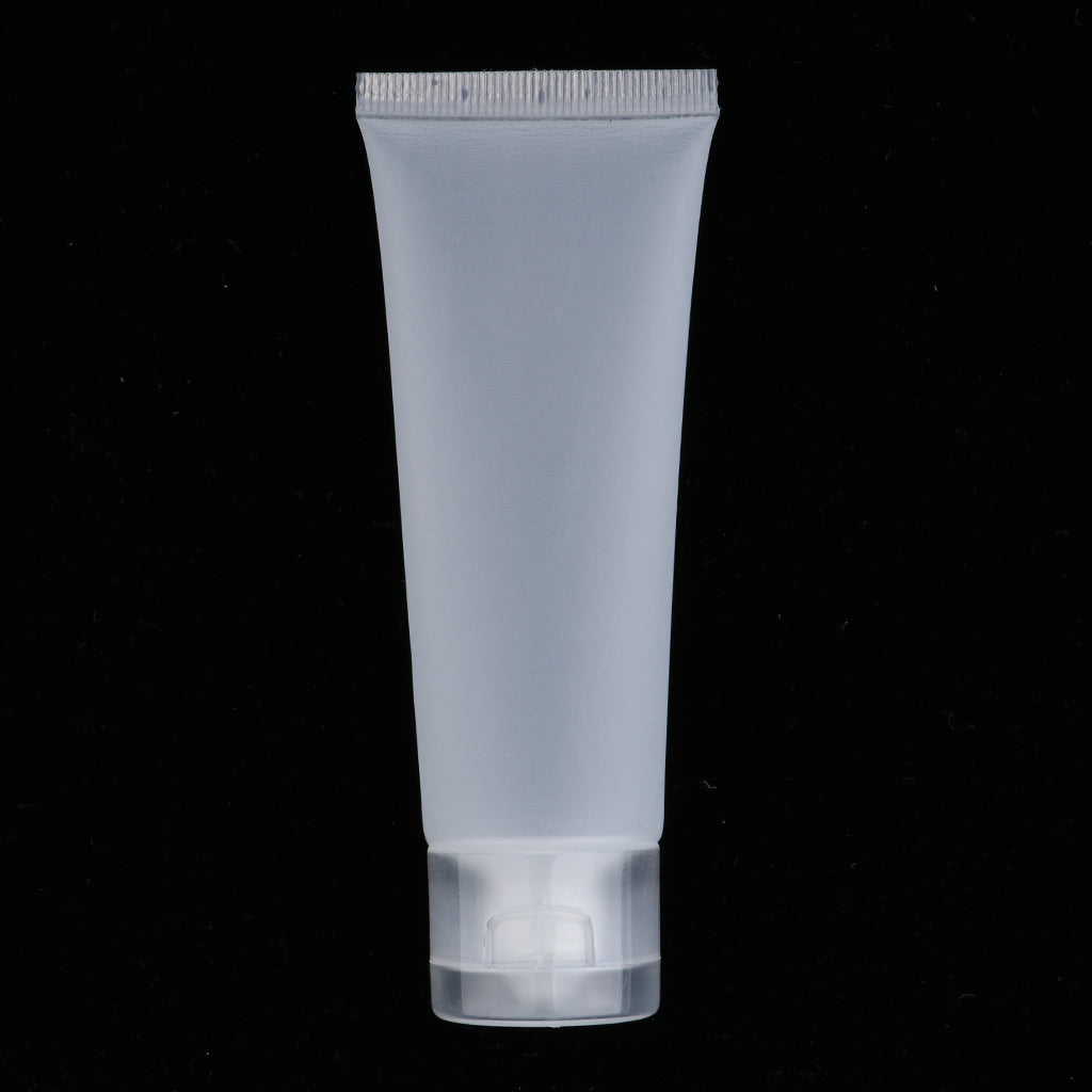 20PCS 50ml Empty Plastic Tubes Bottles for Body Lotion Cream Shampoo Frosted