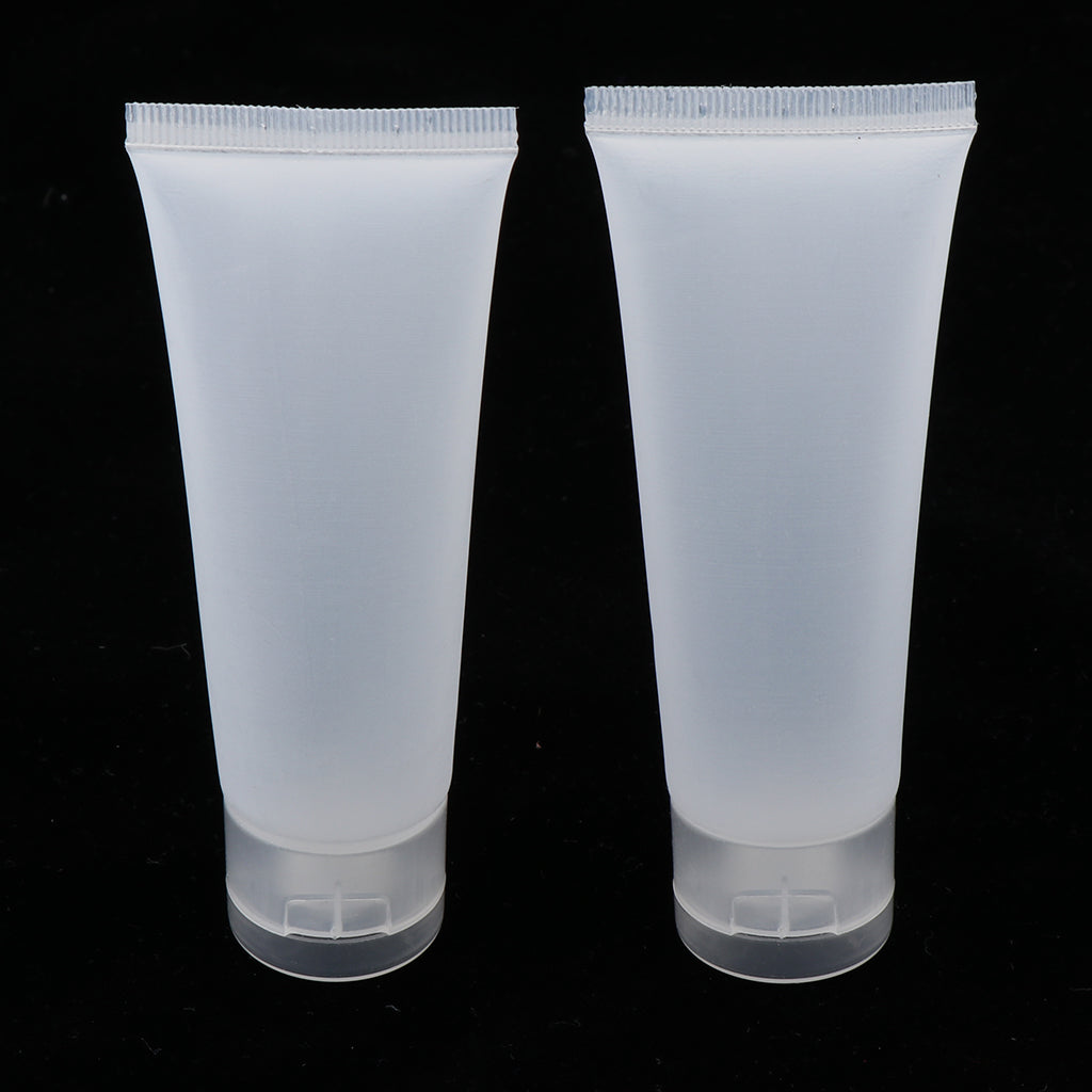 20PCS 50ml Empty Plastic Tubes Bottles for Body Lotion Cream Shampoo Frosted