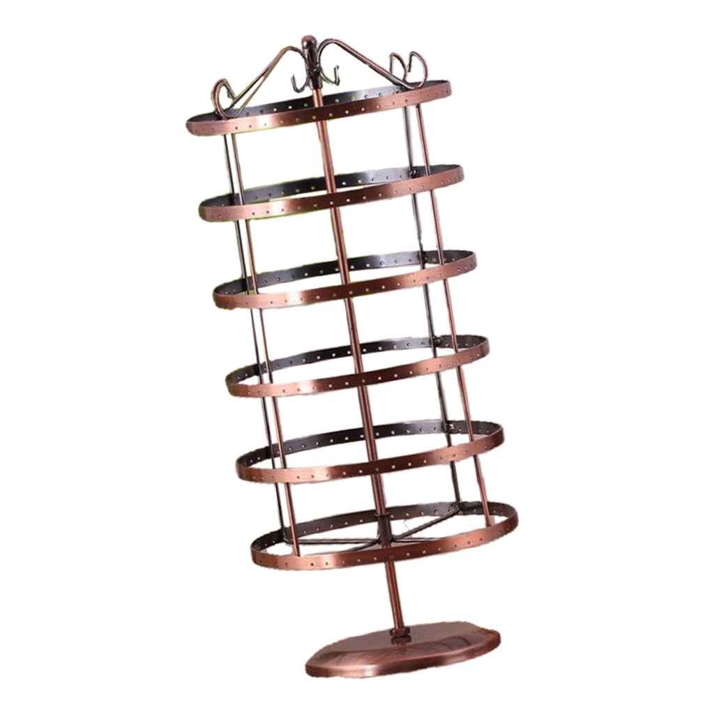 Rotating Jewelry Earrings Display Stand Holder Hanging Rack w/ 288 Holes