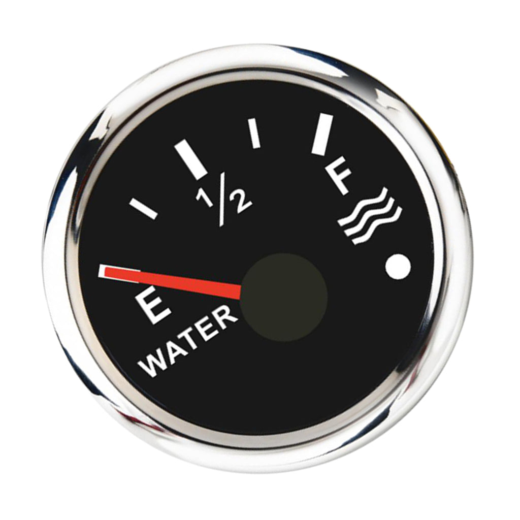 Stainless Steel Water Level Gauge Boat Water Tank Level Gauge IP67 Black