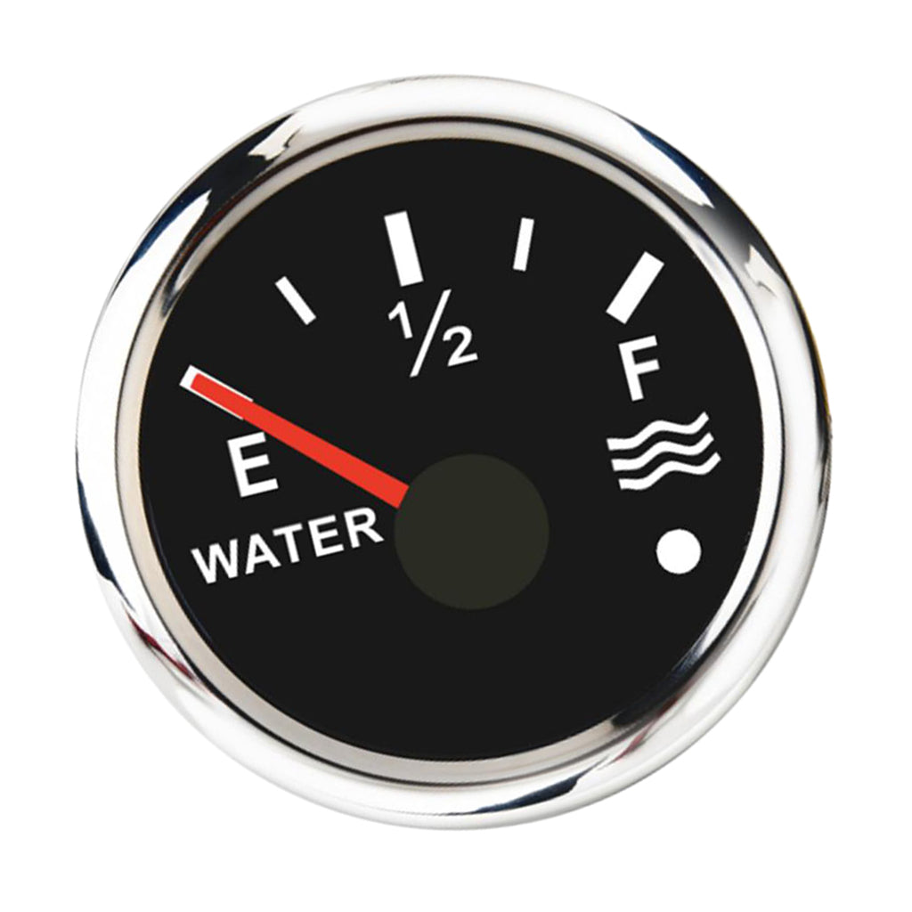 Stainless Steel Water Level Gauge Boat Water Tank Level Gauge IP67 Black