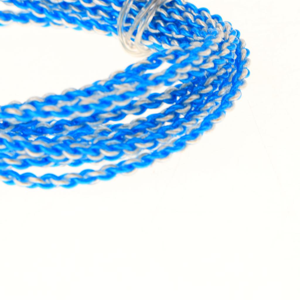 7N Braided OCC Copper Wire DIY HiFi Audio Upgrade Cable for Earphone Blue