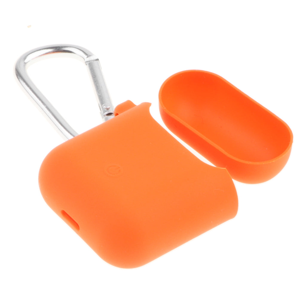 Silicone Case Shockproof Protective Cover Skin For Apple AirPods Orange