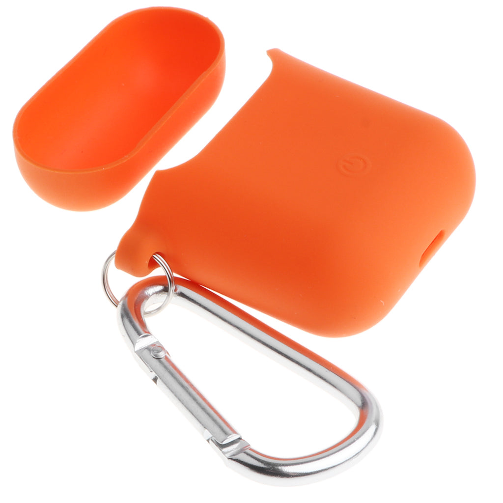 Silicone Case Shockproof Protective Cover Skin For Apple AirPods Orange