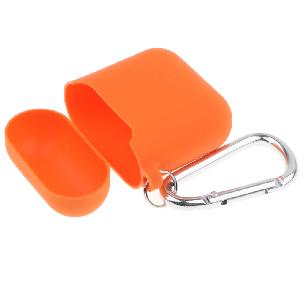 Silicone Case Shockproof Protective Cover Skin For Apple AirPods Orange