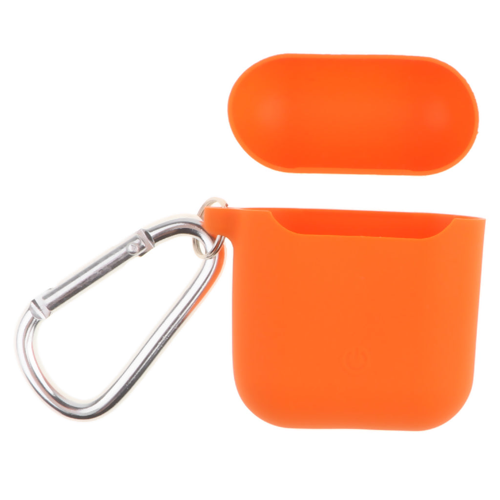 Silicone Case Shockproof Protective Cover Skin For Apple AirPods Orange