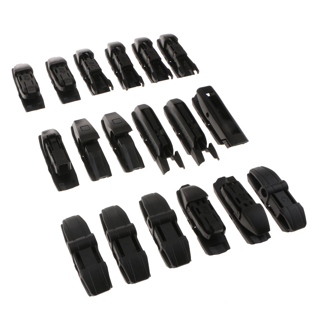 18 Pieces Car Wiper Connector 8 in One Multifunctional Wiper Connector