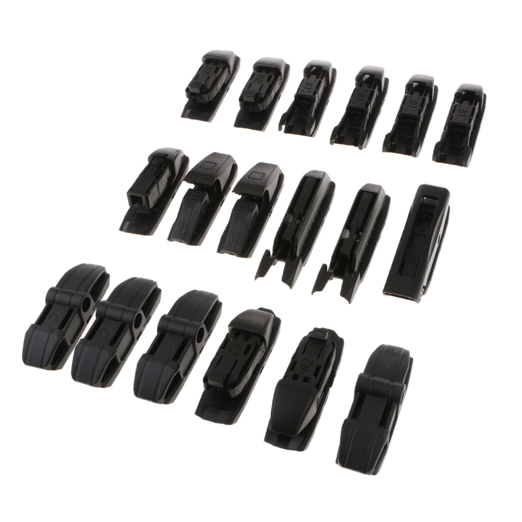 18 Pieces Car Wiper Connector 8 in One Multifunctional Wiper Connector