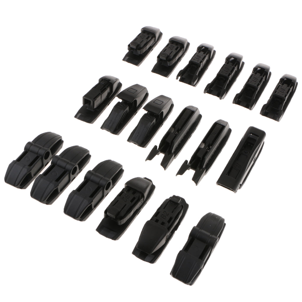 18 Pieces Car Wiper Connector 8 in One Multifunctional Wiper Connector