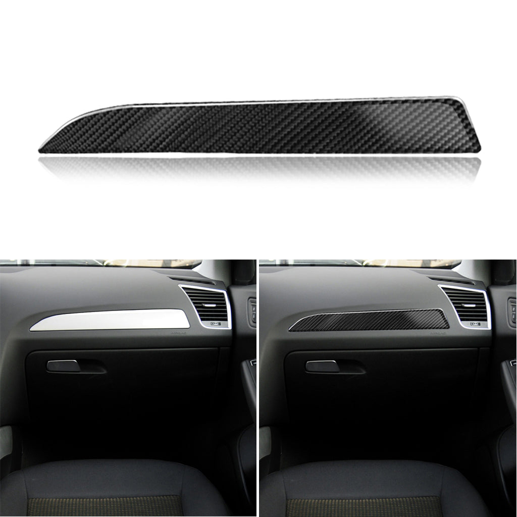 Car Carbon Fiber Center Console Stripe Decorative Trim for Audi A4 A5 B8