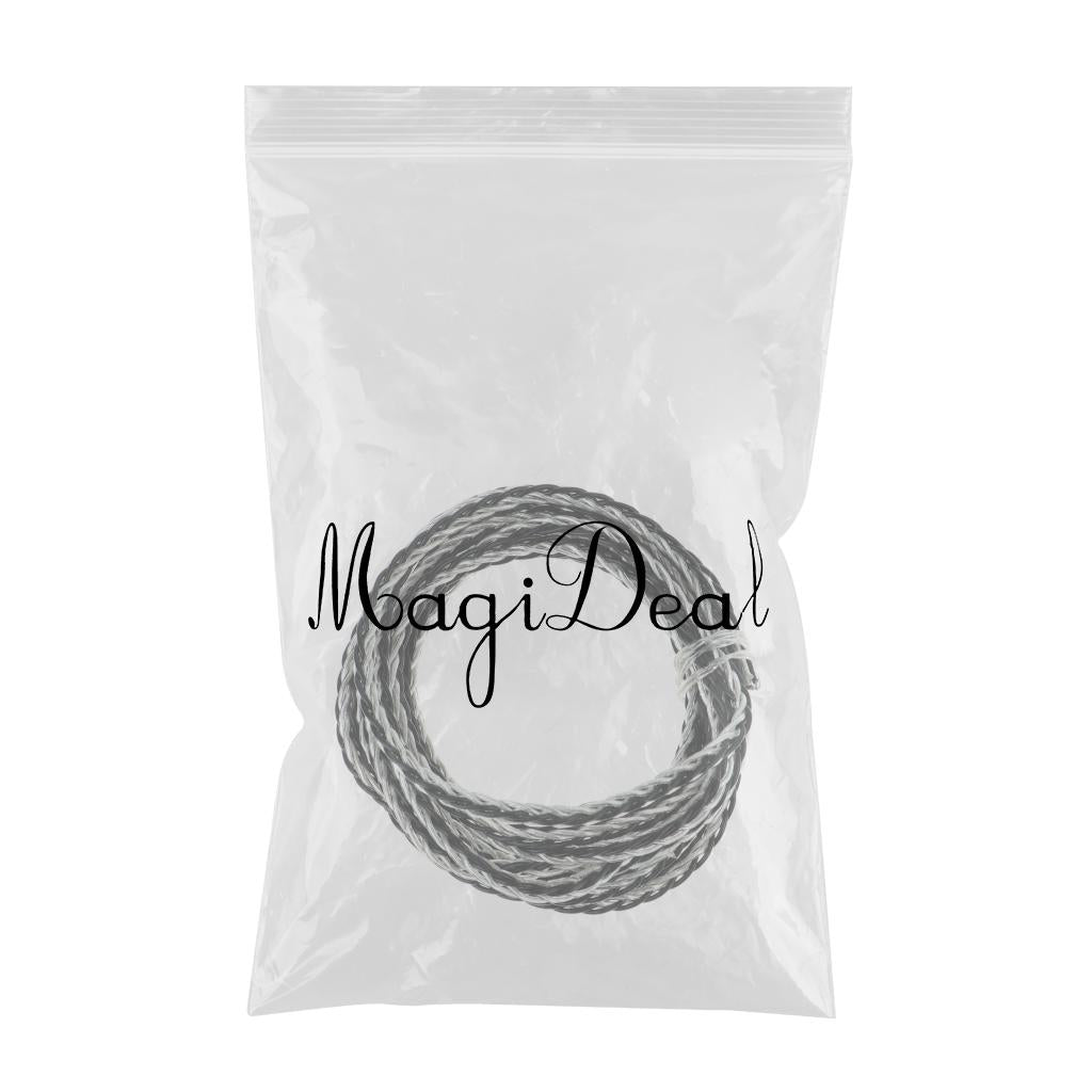 7N OCC Copper Wire, DIY HiFi Audio Cable for Earphone 2m Black and Silver