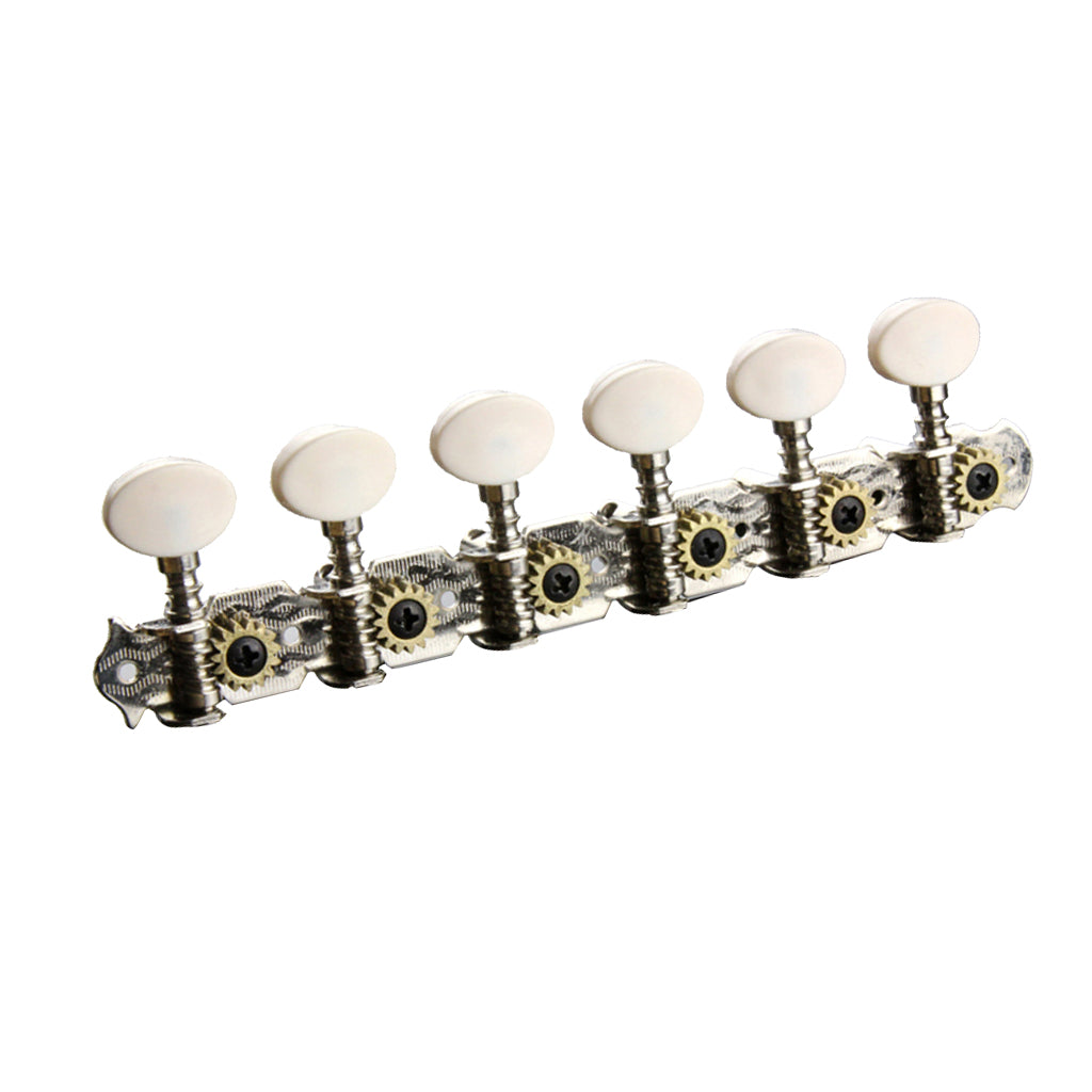 12 String Folk Guitar Tuning Pegs Machine Heads Parts with Screws Accessory