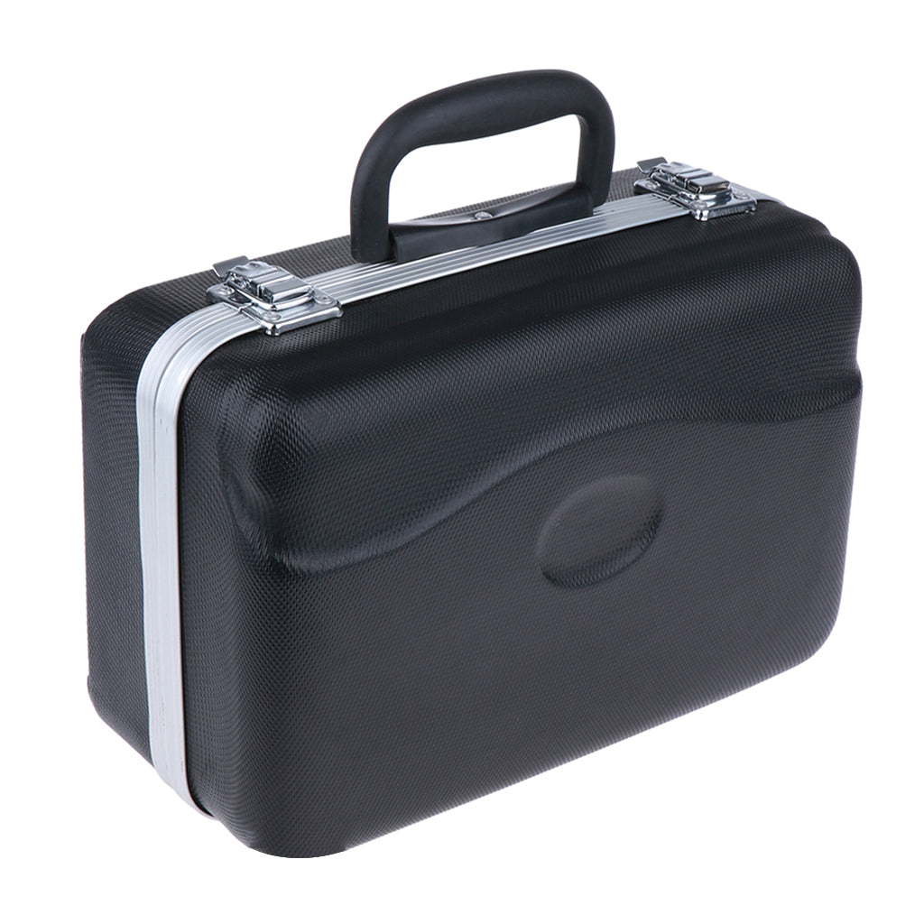 Black Plastic Pocket Trumpet Carrying Case Suitcase Lightweight with Handle