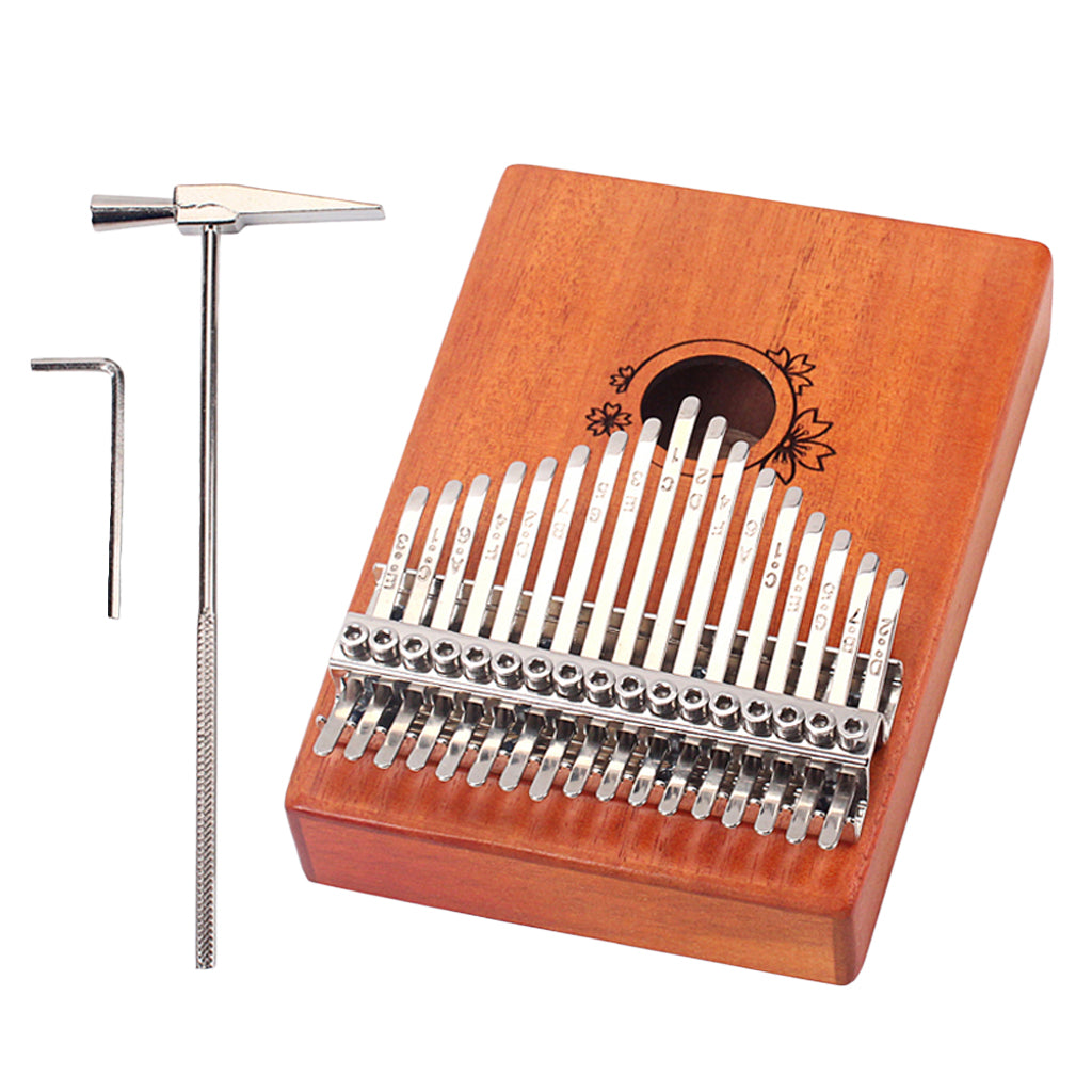 17 Keys Thumb Piano Kalimba Mahogany Portable Beginner Piano Entry Gift