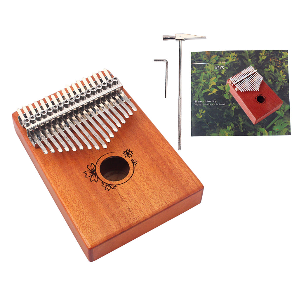 17 Keys Thumb Piano Kalimba Mahogany Portable Beginner Piano Entry Gift