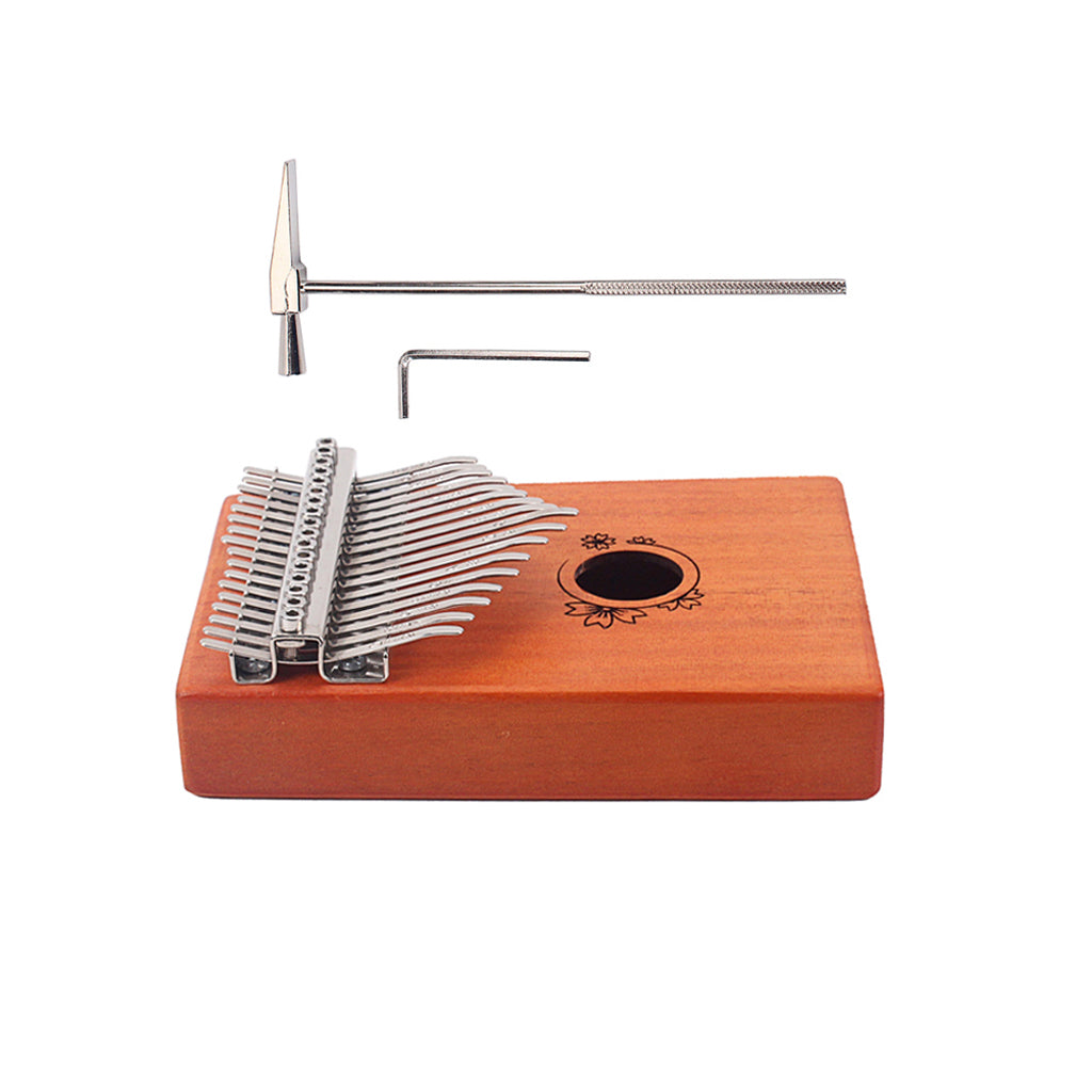 17 Keys Thumb Piano Kalimba Mahogany Portable Beginner Piano Entry Gift