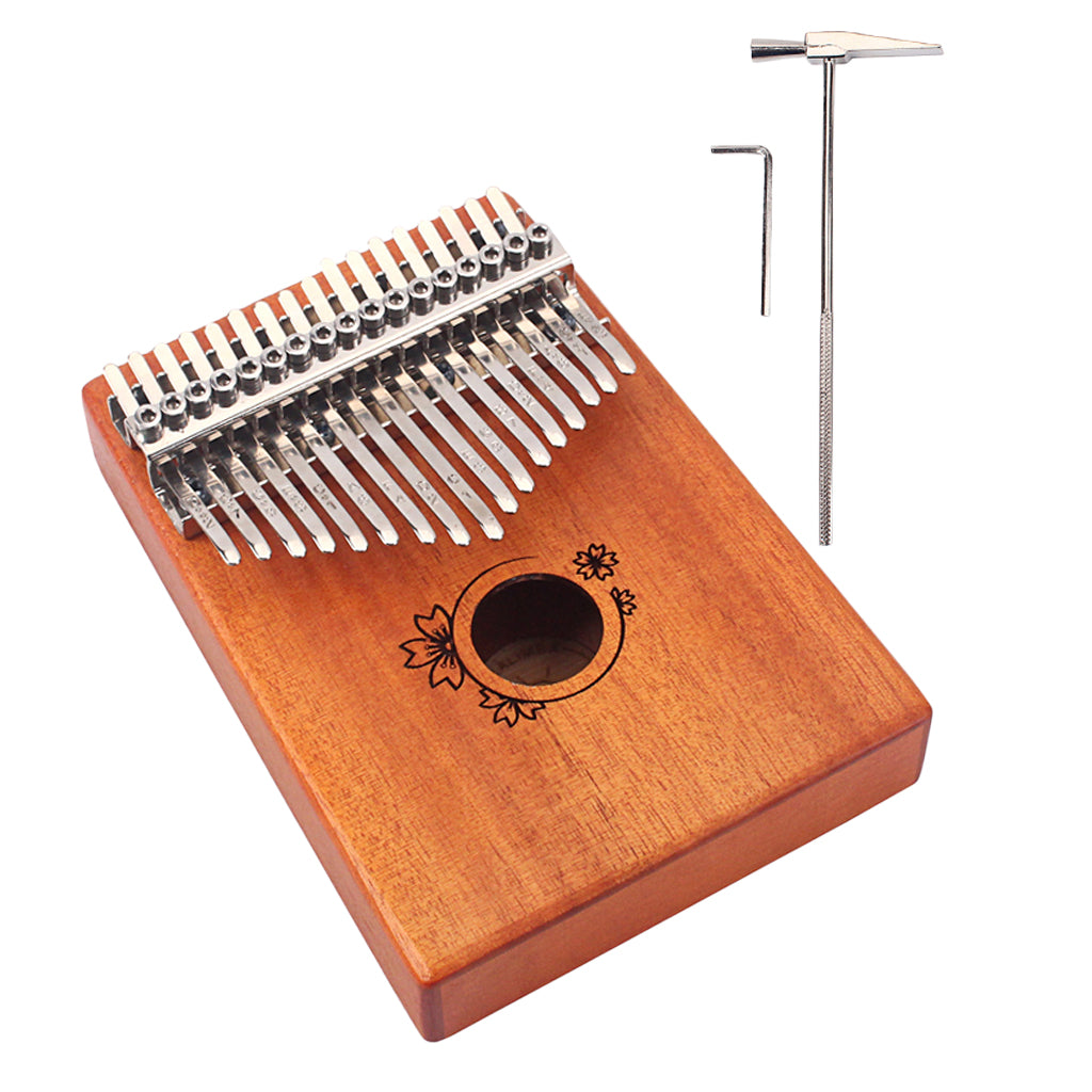 17 Keys Thumb Piano Kalimba Mahogany Portable Beginner Piano Entry Gift