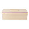 Rectangle Soap Silicone Loaf Mold Wood Box for Soap Making Supplies Purple