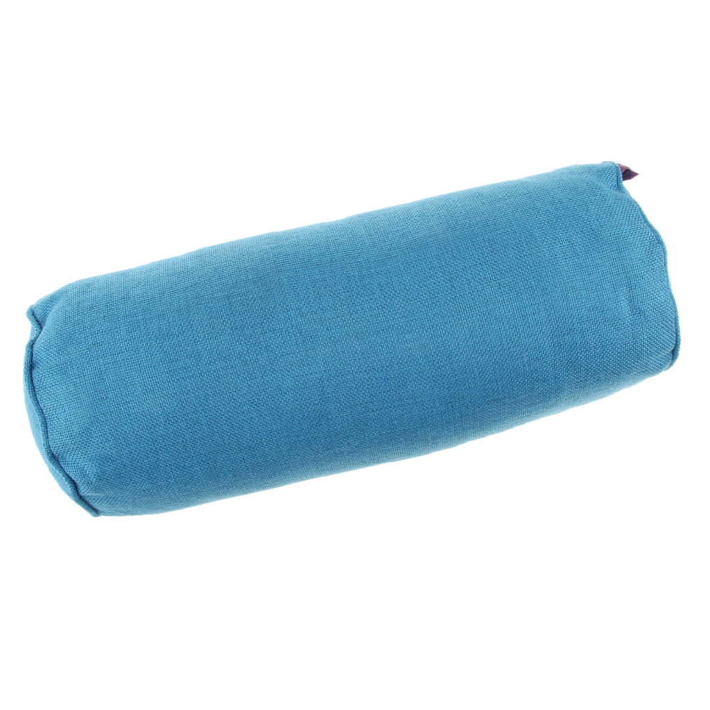 Orthopedic Neck Roll Pillow Round Cervical Support Spine Pillow Blue