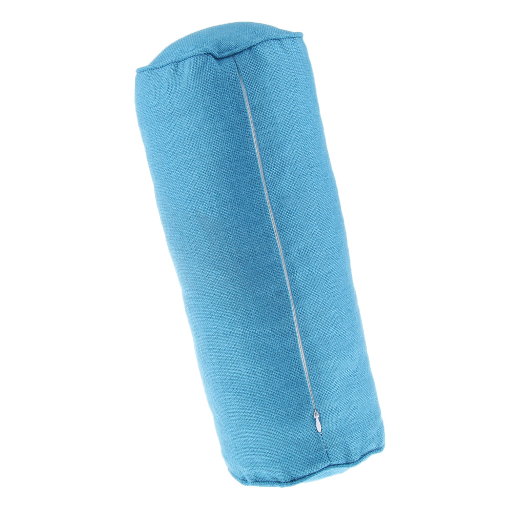 Orthopedic Neck Roll Pillow Round Cervical Support Spine Pillow Blue