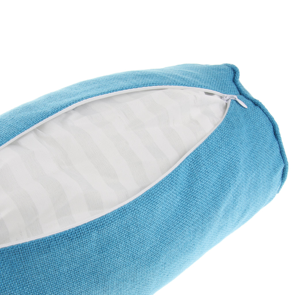 Orthopedic Neck Roll Pillow Round Cervical Support Spine Pillow Blue