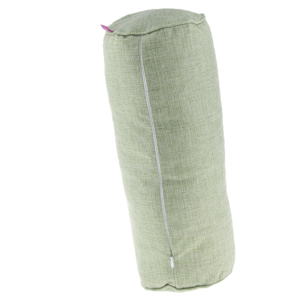 Orthopedic Neck Roll Pillow Round Cervical Support Spine Pillow Green