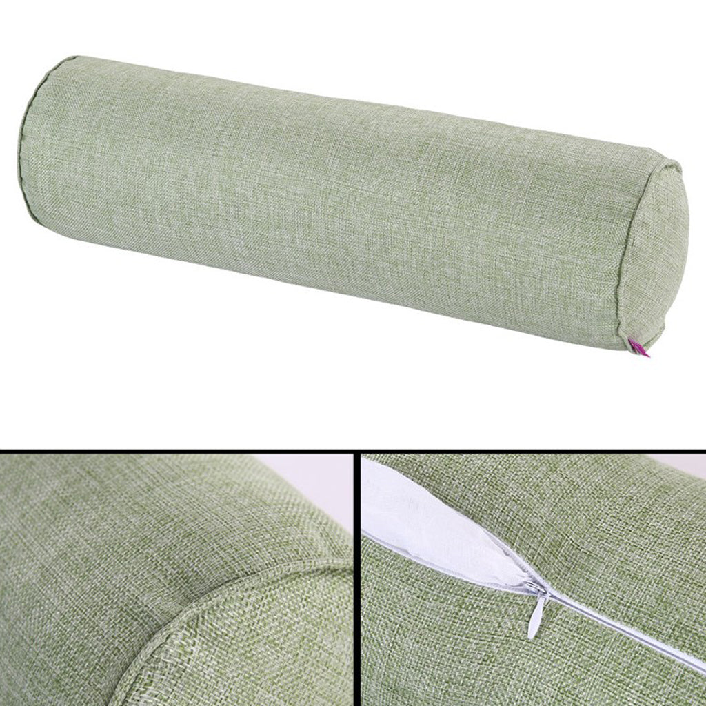 Orthopedic Neck Roll Pillow Round Cervical Support Spine Pillow Green