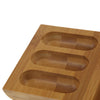 Bamboo Essential Oil Storage Box Display Carry Case Holder For 3 Bottles