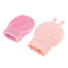 Portable Silicone Hot Water Bag Warm Heat Water Bottle with a Plush Sleeve Pink