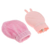 Portable Silicone Hot Water Bag Warm Heat Water Bottle with a Plush Sleeve Pink