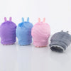 Portable Silicone Hot Water Bag Warm Heat Water Bottle with a Plush Sleeve Pink