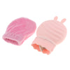 Portable Silicone Hot Water Bag Warm Heat Water Bottle with a Plush Sleeve Pink