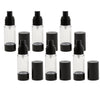 6 Pieces Empty Refillable Airless Pump Bottles Travel Atomizer Bottles  30ml