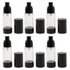 6 Pieces Empty Refillable Airless Pump Bottles Travel Atomizer Bottles  30ml