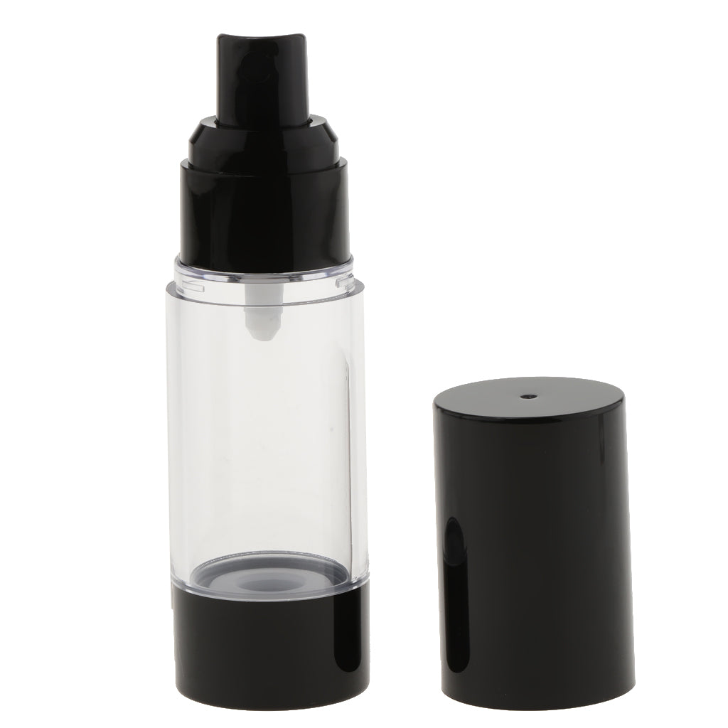 6 Pieces Empty Refillable Airless Pump Bottles Travel Atomizer Bottles  30ml