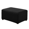 Stretch Ottoman Pouf Cover Footrest Stool Slipcover Protector Black