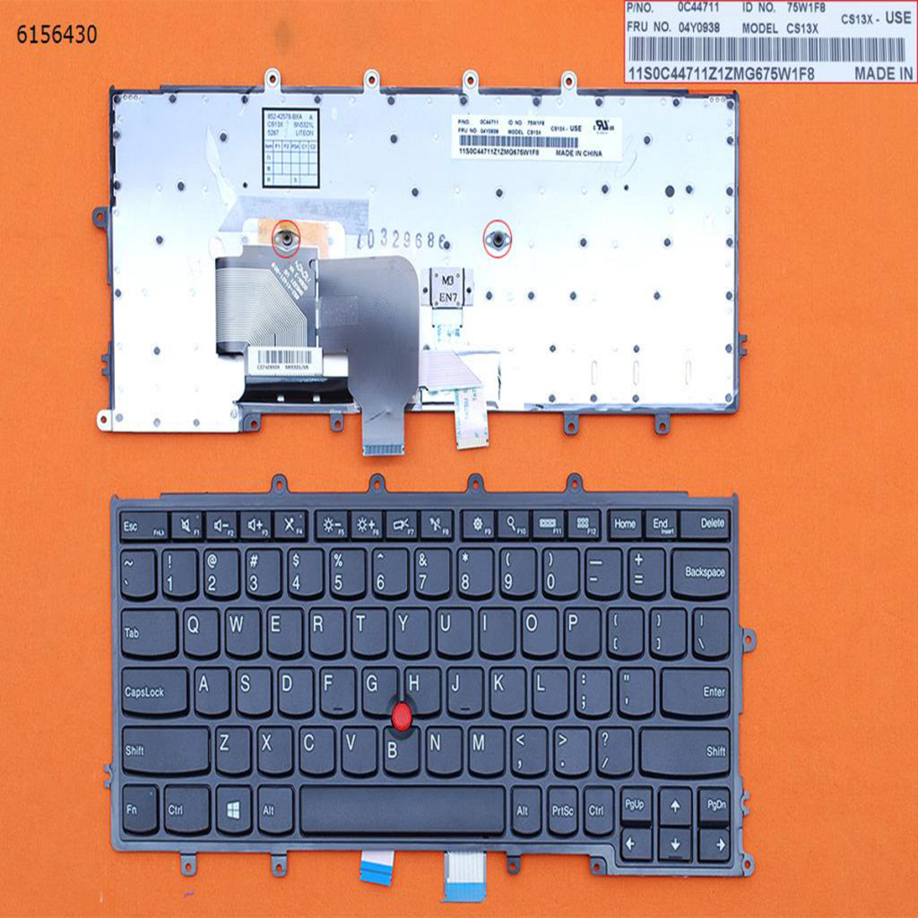 Black Frame English Layout Full Keyboard for Lenovo Thinkpad X240 X240S X250