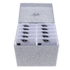 10pcs Eyelash Grafting Stand False Lash Display Board Organizer Storage Case Silver