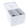 10pcs Eyelash Grafting Stand False Lash Display Board Organizer Storage Case Marble