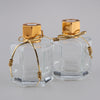 2Pcs 100ml Fragrance Glass Diffuser Bottles for DIY Craft Reed Essential Oil Golden