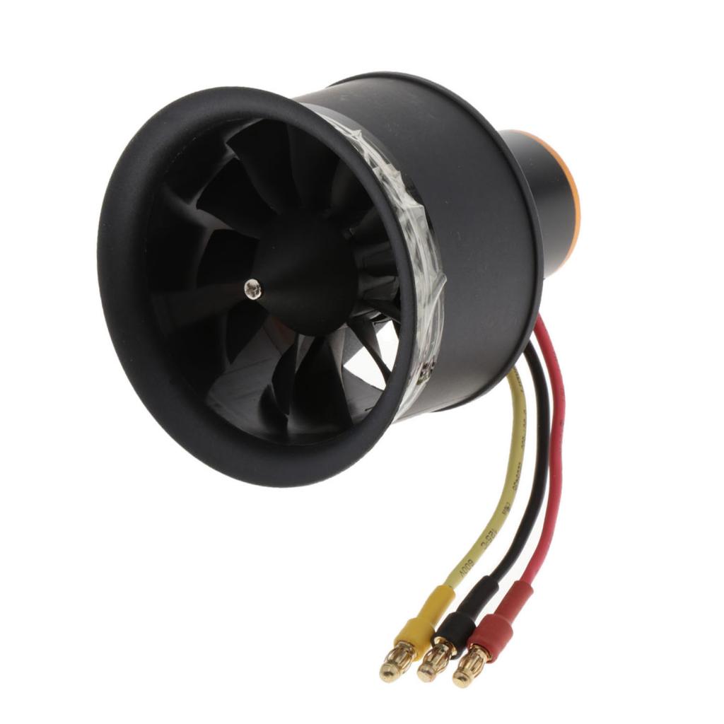 5-Blade 50mm Duct Fan Brushless Motor for RC EDF Jet AirPlane 5000KV(CW)