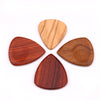 Red Sandalwood Guitar Picks Plectrum w/ Case Vintage Style Guitar Parts