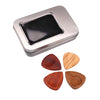 Red Sandalwood Guitar Picks Plectrum w/ Case Vintage Style Guitar Parts