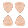 4 Pieces Wood Acoustic Guitar Pick Plectrum Heart Shape Picks