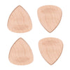 4 Pieces Wood Acoustic Guitar Pick Plectrum Heart Shape Picks