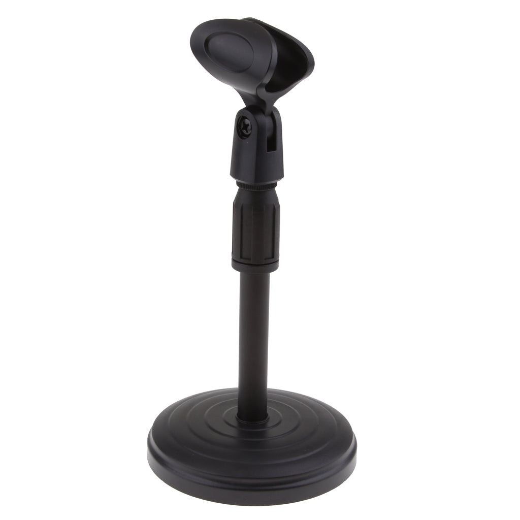 Desk Microphone Stand 02 Plastic Base (Adjustable)